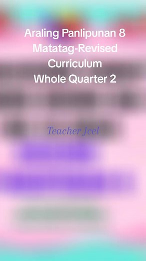 16 reactions · 10 comments | Araling Panlipunan 8 COMPLETE– Quarter 2...