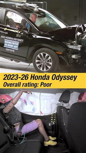 Minivans absent from 2026 TOP SAFETY PICK list