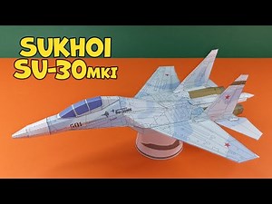 Papercraft Sukhoi Su-30MKI | How to make Su-30 using paper | Make at home Papercraft plane | Paper