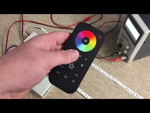 RGBW LED strip remote control 4 zones