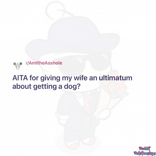 AITA for giving my wife an ultimatum about getting a dog? | Reddit Relationships