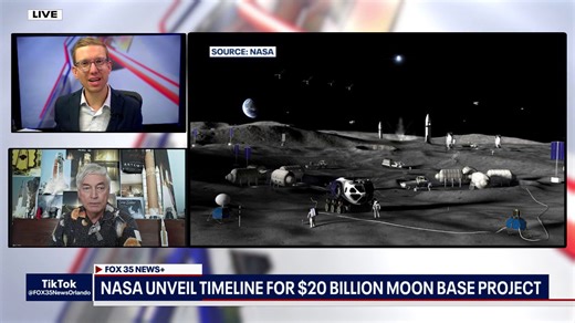 NASA unveils timeline for $20 billion moon base project