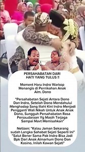 Momen haru Indro warkop jadi wali nikah anak alm dono#indrowarkop #beritaartis #viral #gosipartis