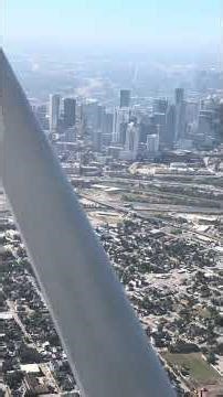 Houston downtown skyline from the air