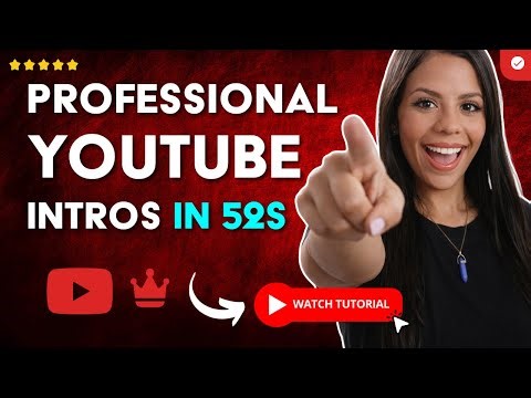 How to DESIGN PROFESSIONAL Intros for YOUTUBE or SOCIAL NETWORKS in 52 S
