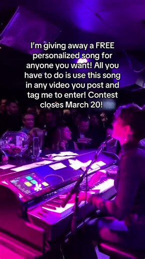 Contest!! Not many entries so far, so chances of winning are high! I’ve written over 350 personalized songs! It’s the best gift! #contest #entertowin