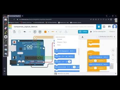 CL - Compuertas básica - Arduino y tinkerCAD