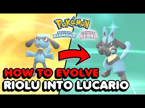 How To Evolve Riolu Into Lucario In Pokemon Brilliant Diamond & Pokemon Shining Pearl