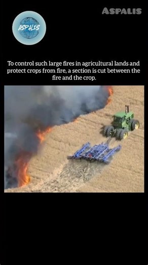 How Farmers STOP Wildfires with Physics & Engineering #shorts