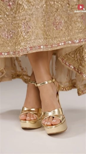 Stylestry Shimmer & Strut Metallic Golden Criss-Cross Platform Stiletto Sandals ✨ | Glam Heels