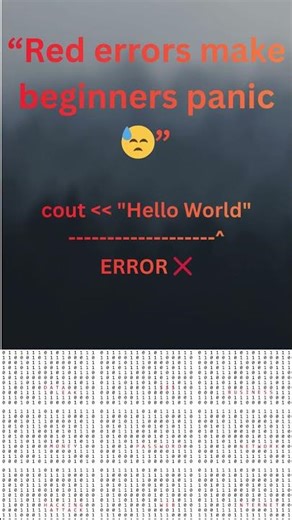 “Errors mean you are learning” #learntocode #codingmotivation #programmerlife #shorts