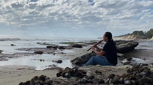 24K views · 851 reactions | The song of the flute and ocean always brings me peace and balance. I went on a short walk along the beach before my evening performance yesterday. Have a beautiful day. | Tony Duncan Music & Dance | Facebook