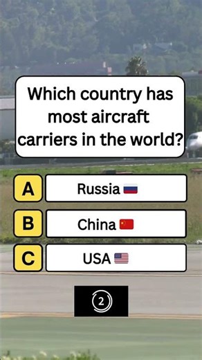 Which Country has most AirCraft Carriers in the World? #shorts #usa #quiz