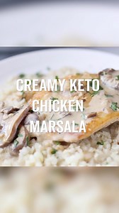 This Creamy Keto Chicken Marsala recipe is a low carb version of the traditional Italian dish. It is made in one pan using thinly sliced chicken breasts, mushrooms, and topped with a rich and creamy marsala sauce. 😍 #keto #ketomeals #ketodinner #ketodiet #ketorecipes #ketolife #ketoforbeginners #ketolifestyle #lowcarb | Easy Keto/Low Carb Recipes