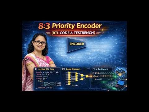 8:3 Priority Encoder - (RTL CODE & TEST BENCH)