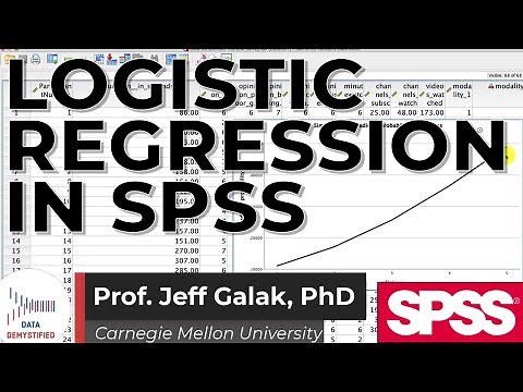 Logistic Regression (Single Variable) in SPSS (SPSS Tutorial Video #33)