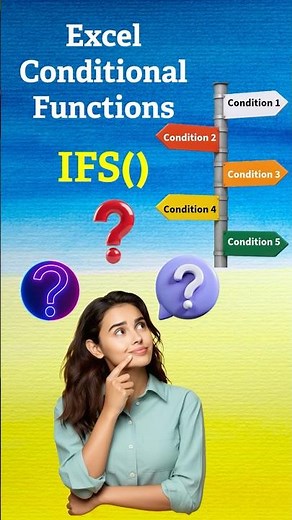 Excel Conditional Function - IFS() #if #ifs #exceltutorial #excel #exceltips #exceltricks