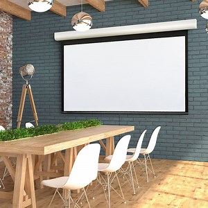 [Hot Item] Indoor Ceiling Wall Mounted White Portable Projection Screen