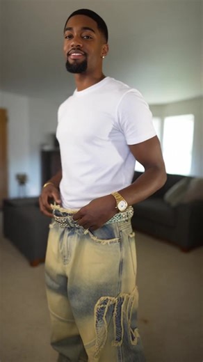 Men's Denim Jeans Distressed Wash Ripped Jeans, Wide Leg Pants, Trendy Loose Fit Beggar Style, Korean Fashion Straight Leg Jeans highwaist #womensjeans #fashionnovajeans #widelegjeanswomen #distressedjeans #straightlegjeans #jeans #jeanshighwaist #womenjeans #pacsunlowrisejeans #pacsunjeans