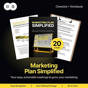 Marketing Plan Template for Entrepreneurs & Creators – Checklist Workbook – Build a Solid Marketing Plan Fast – Marketing Plan Strategy - Etsy