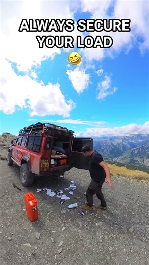 ALWAYS secure your load when off road overland and 4x4 fail. funny but this is why #4x4 #offroad4x4