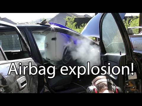 What happens when an airbag goes off?