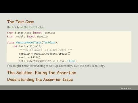 Solving Your Django Testing Woes: Understanding Object Updates in Tests