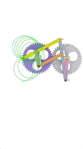 How Gears and Linkages Work Together 😳 #engineering