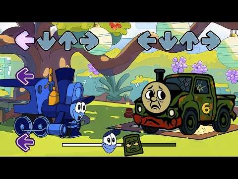 The Brave Locomotive in FNF VS NEW Broken Percy & My Cars (Can Can) - Friday Night Funkin'