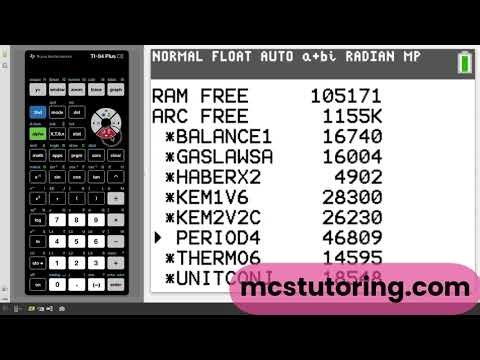 Free Up RAM on TI-84 Plus CE [or Python] (Archive Memory Guide)