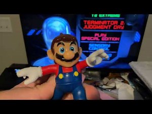 Mario Watches the THX Terminator 2 Logo