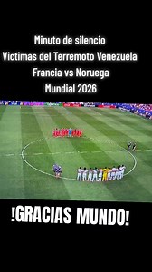 Tremendo Gesto! | minuto de silencio francia vs noruega