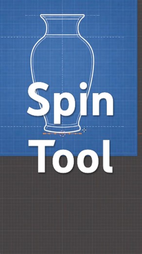 Single vert + spin tool = clean vase in seconds. Simple, fast workflow 🧩✨#blendertips