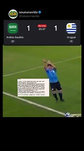 Uruguai x Arábia Saudita empate 0-0 – resultado e lances principais