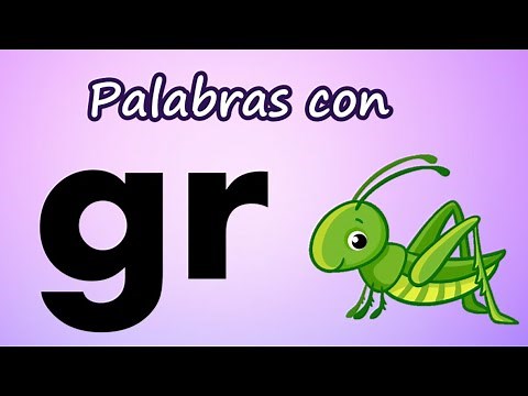 Palabras con Gr Sílabas trabadas | Aprende a leer y escribir gra gre gri gro gru