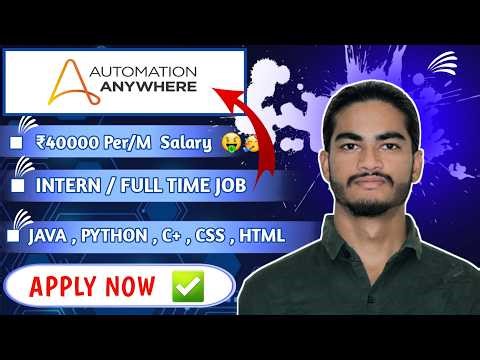 Automation Anywhere Hiring Software Engineering Intern | Bangalore | Off Campus Internship Drive