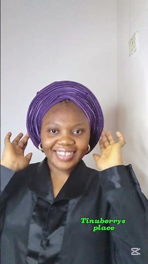 Round gele with a v base.#howto #gele #fashion #geletutorial #gele