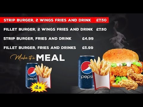 DESIGN SCREENS MENU DISPLAY || DIGITAL MENU BOARD FOR RESTAURANTS || HOW TO CREATE VIDEO FOOD MENU