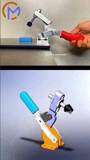 How toggle clamps works? 💡| #mechanical Principles | #simulation #solidworks #design #physics #cad