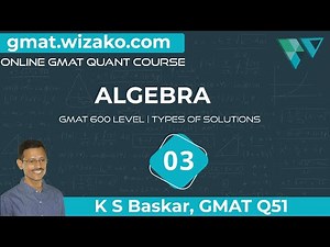 Algebra Practice Question | Types of Solutions | GMAT 600 Level