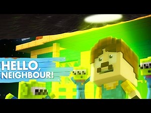 Minecraft Baby Hello Neighbour - THE ALIENS JOIN THE NEIGHBOUR! with TINY TURTLE!