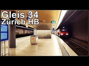 Zurich Main Station, Switzerland / Nachts am Hauptbahnhof Zürich / Gleis 34 / IC 8 / IC2000