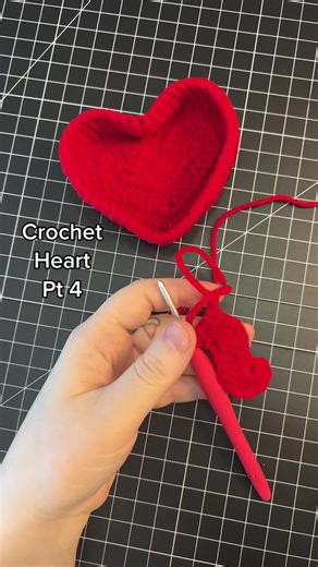 Crochet Heart Basket Tutorial Part 4