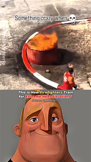 How Dangerous Firefighters can actually be! #shorts #youtubeshorts #science #fyp #nature