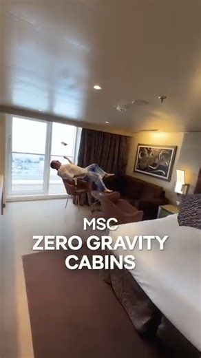 129K views · 713 reactions | Discover the new MSC zero-gravity cabin ✨ A leap into the future of cruising, and designed for those seeking thrills beyond the ordinary. With patented technology our new cabin allows guests to experience total weightlessness at the touch of a button. Available April 2025. #ZeroGravityCabin | MSC Cruises | Facebook