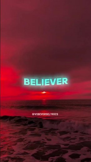 Believer - Imagine Dragons | VibeVerseLyrics | #song #lyrics #viral #believer #imaginedragons