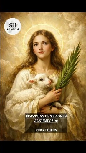 Saint Agnes: the young martyr who chose Christ over the world, shining in purity and faith