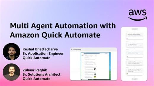Multi Agent Automation with Amazon Quick Automate | Kushal Bhattacharya