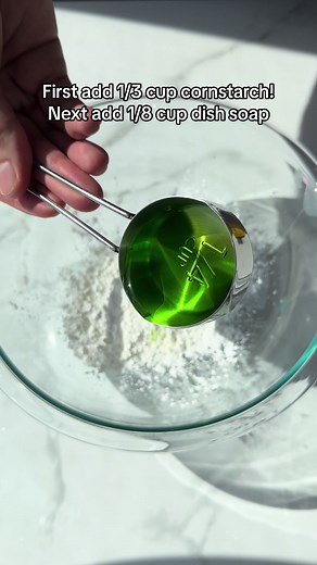 Corn Starch and Dish Soap Slime Recipe