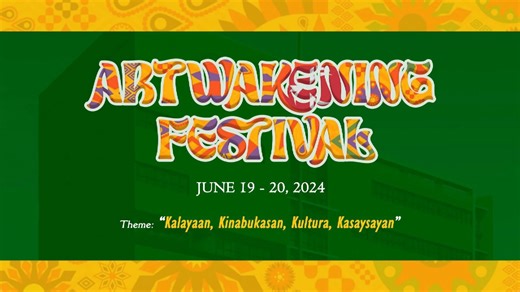 Tamaraws, come and witness the vibrant festivals of the Philippines here at FEU Tech! 🇵🇭 Join us for the 𝗔𝗥𝗧𝘄𝗮𝗸𝗲𝗻𝗶𝗻𝗴 𝗙𝗲𝘀𝘁𝗶𝘃𝗮𝗹 𝟮𝟬𝟮𝟰 with the theme, “Kalayaan, Kinabukasan, Kultura, Kasaysayan” on June 19 to 20, 2024 at the 2nd Floor Student Plaza. See you there! #TechnologyDrivenByInnovation #TheSchoolOfInnovation | FEU Institute of Technology